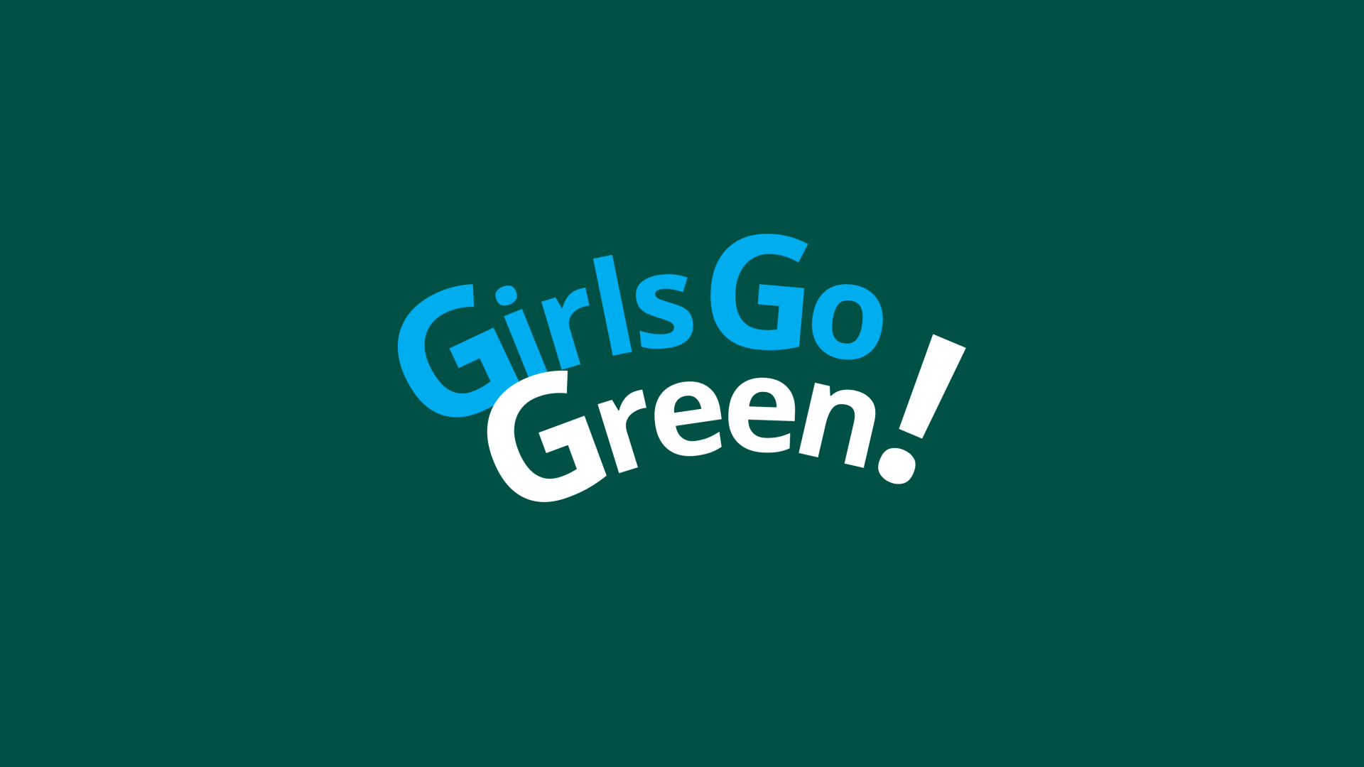 Climate action event branding - Girls Go Green Summit Logo and Stickers